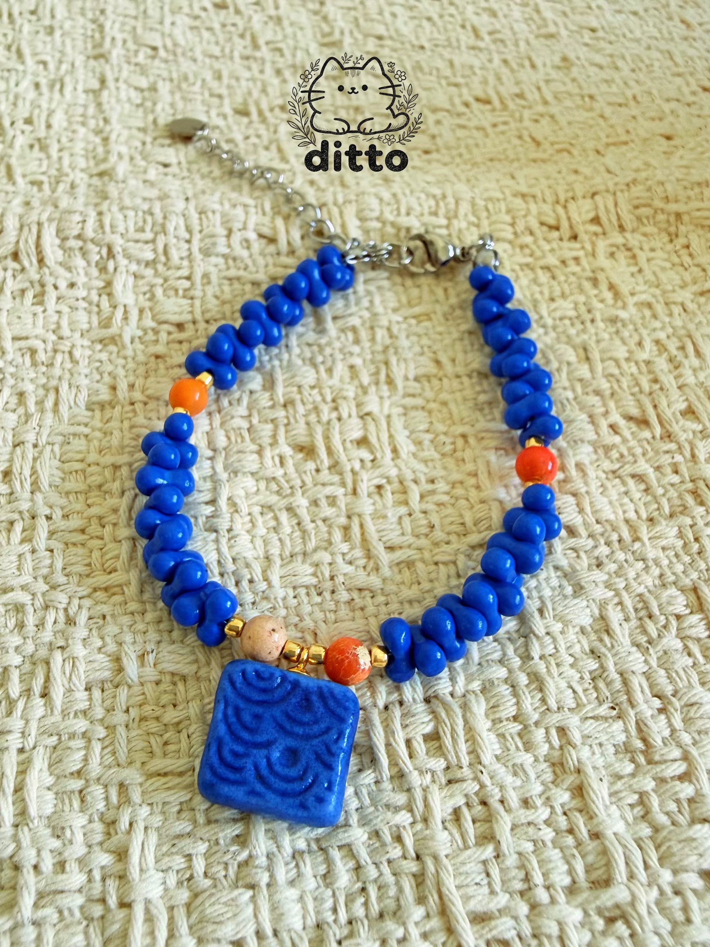 中國印系列 祥雲陶瓷手鏈 Auspicious Cloud Ceramic Wristlet